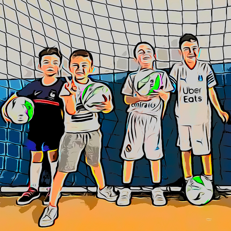 Photo cartoon de la section Baby Futsal de l'US Montbazon
